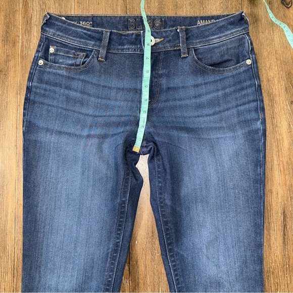 DL1961 Amanda Skinny Jean in Raleigh 4Way Stretch 27 Dark Blue - Picture 5 of 14
